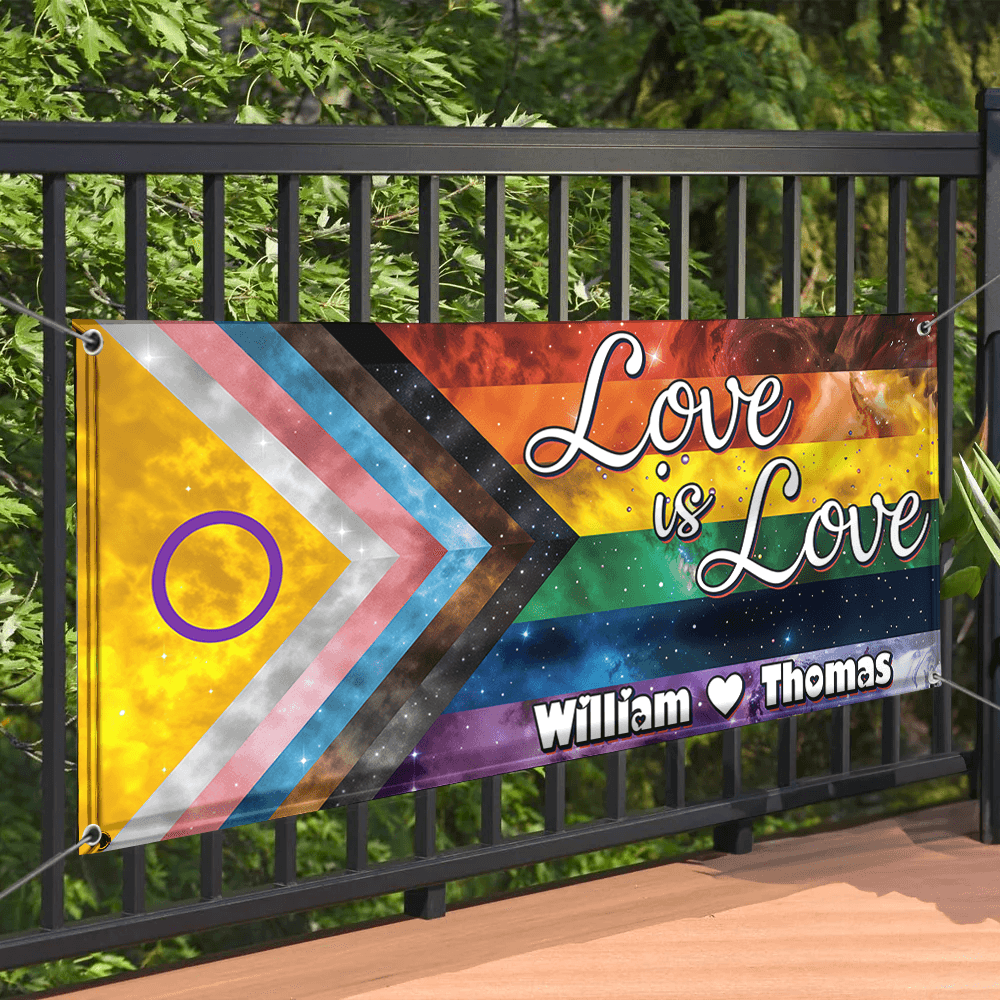 LGBTQIA+ Space Galaxy Pride Flag - Unique Gift Banner