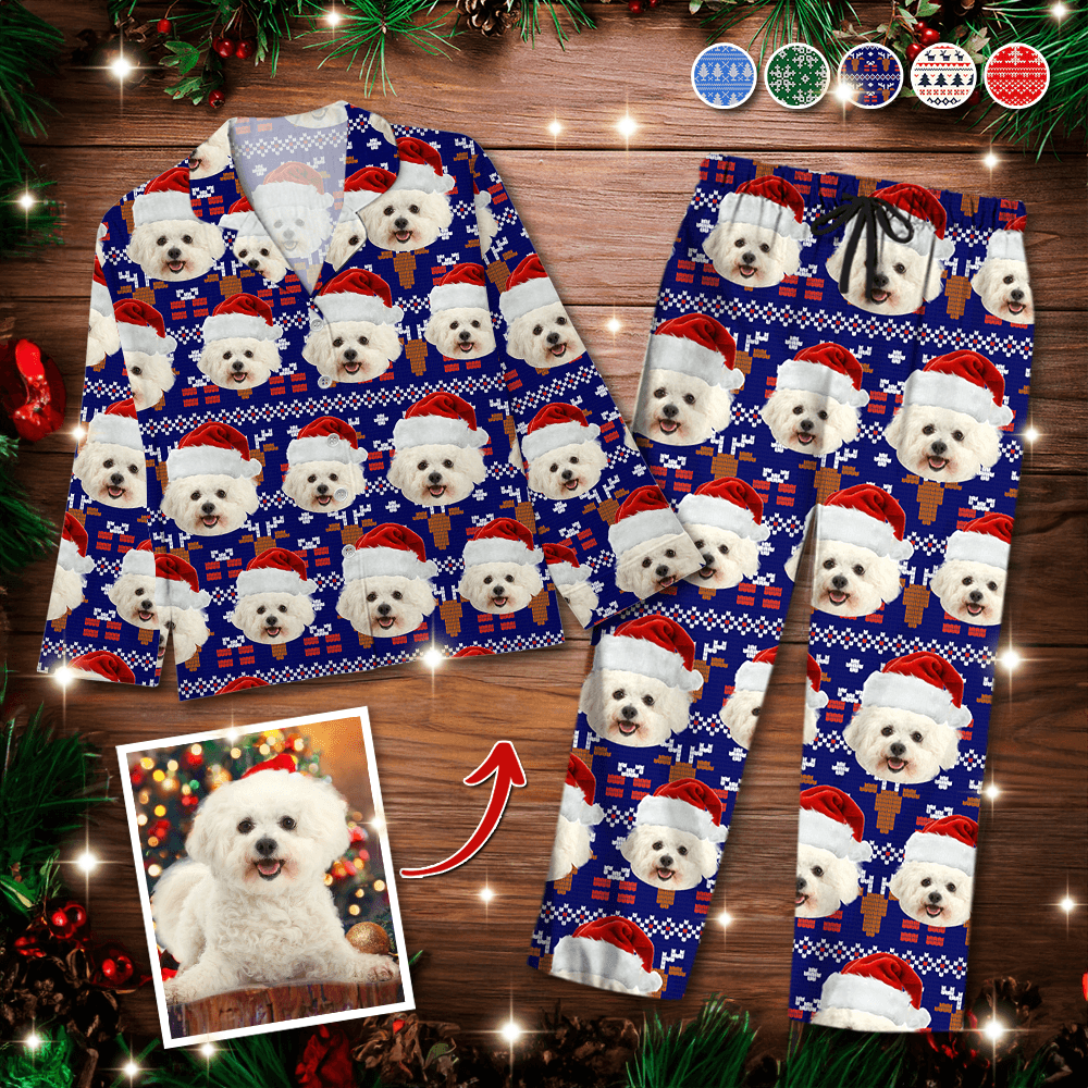 Custom Christmas Cat Pajamas - Personalized Family Pajama Set