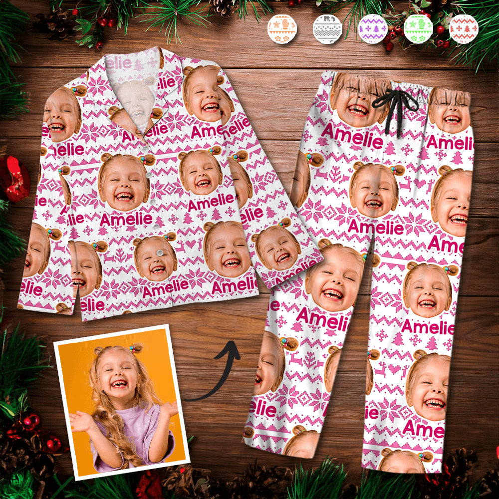 Custom Photo Pajamas - Personalized Christmas Pajama Set