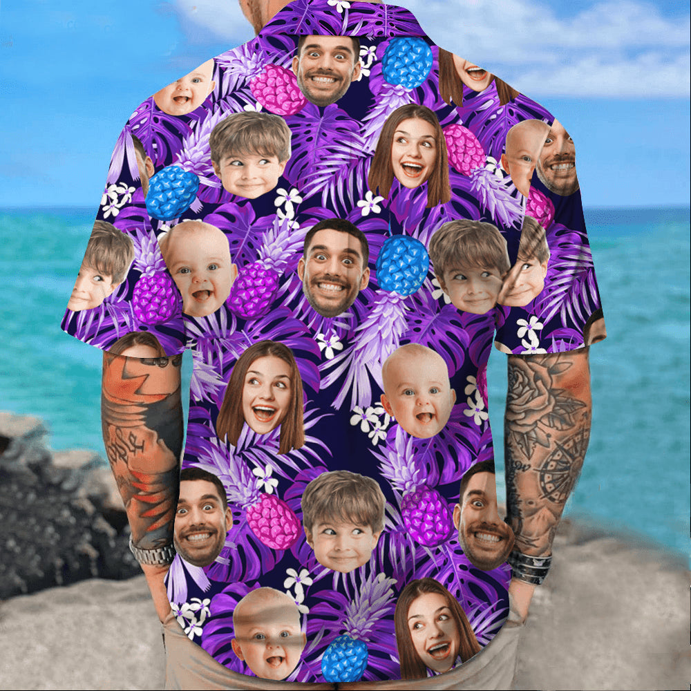 Neon Style Hawaiian Shirt - Personalized Father's Day Gift