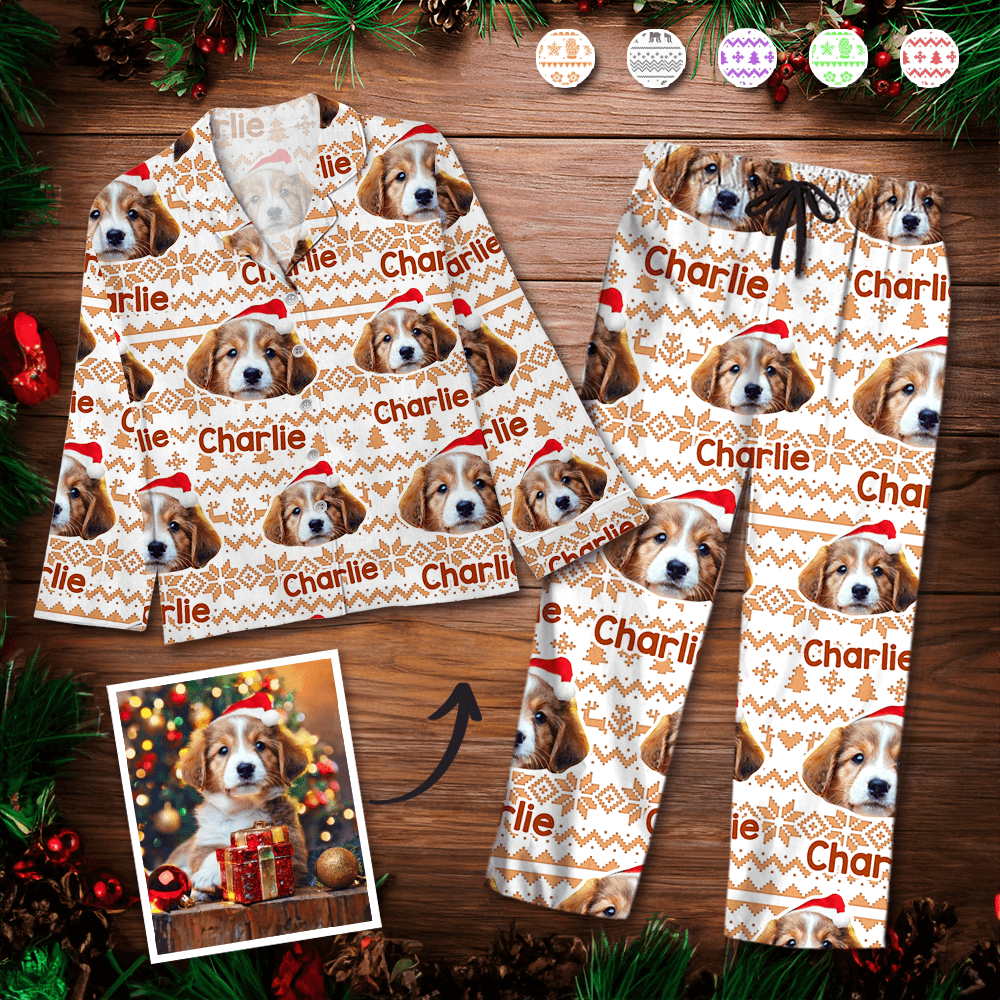 Custom Photo Pajamas - Personalized Christmas Pajama Set