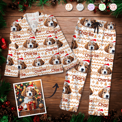 Custom Photo Pajamas - Personalized Christmas Pajama Set