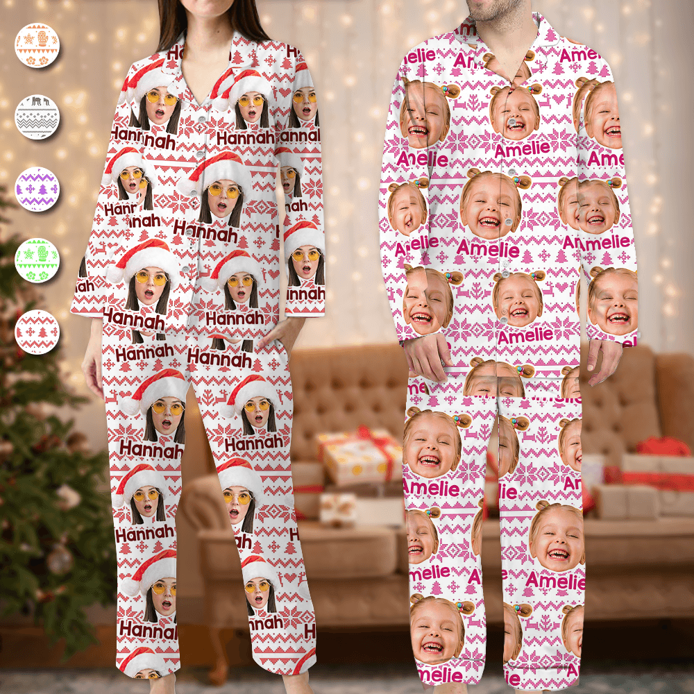 Custom Photo Pajamas - Personalized Christmas Pajama Set