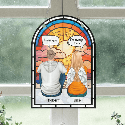 I Miss You Hanging Door - Personalized Memorial Acrylic Sign