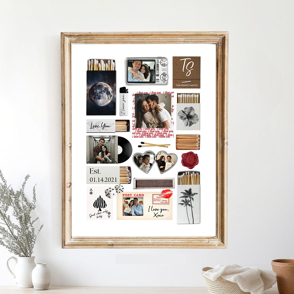 Stories Of Generations Couple - Portrait Art - Personalized Custom Canvas