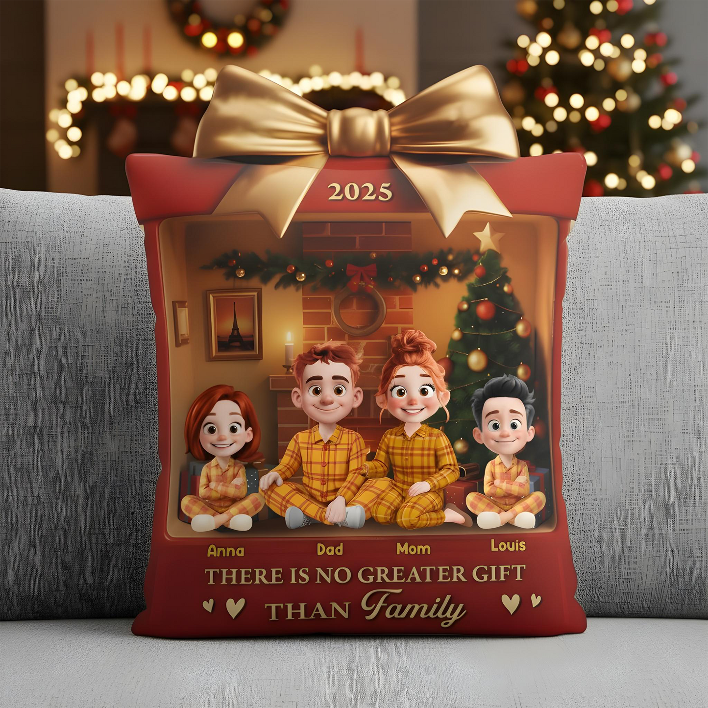 Our Family - Personalized Custom Shaped Pillow