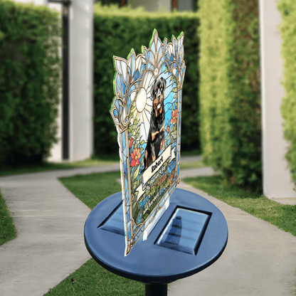 Loss of Pet - You Were My Favorite Hello - Personalized Photo Solar Light