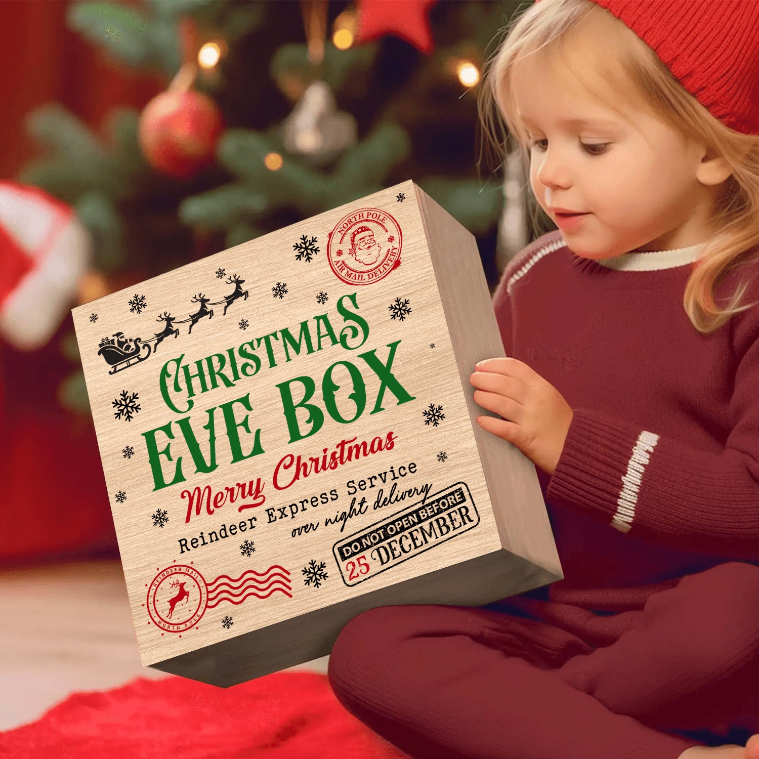 Merry Christmas - Personalized Christmas Eve Box For Kids