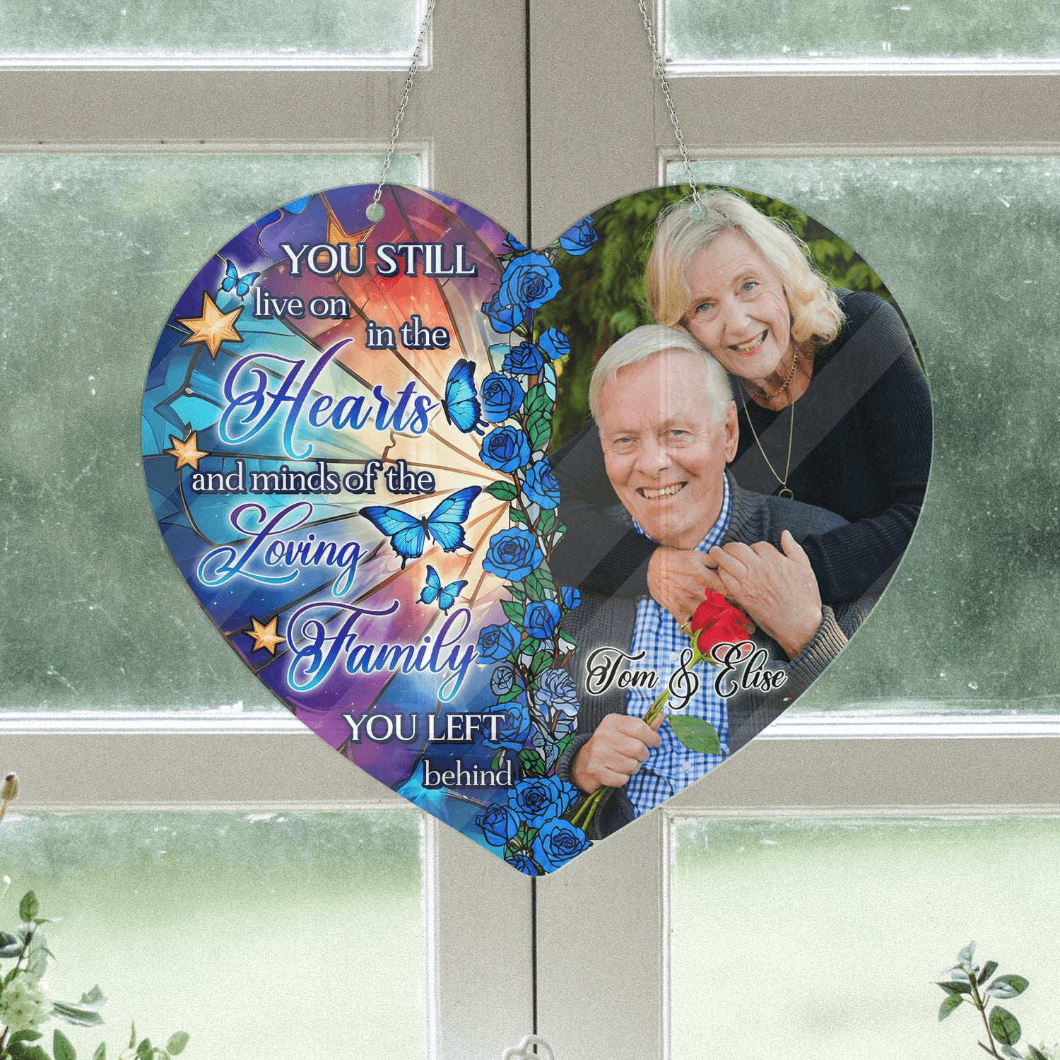 Loving Family Memorial Hanging - Personalized Acrylic Decor