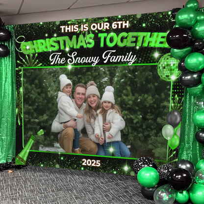 Christmas Party Backdrop -  Personalized Custom Christmas Party Backdrop