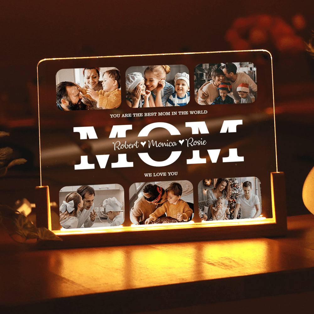 Personalized Photo Night Light - Best Moments Of Your Family Photo Night Light