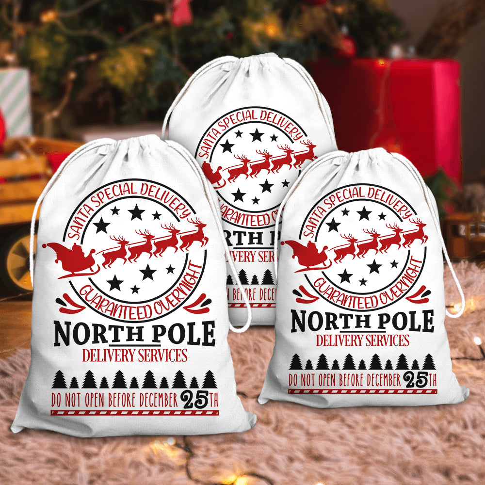 Santa Christmas Present Bag - Christmas Special Delivery Sack