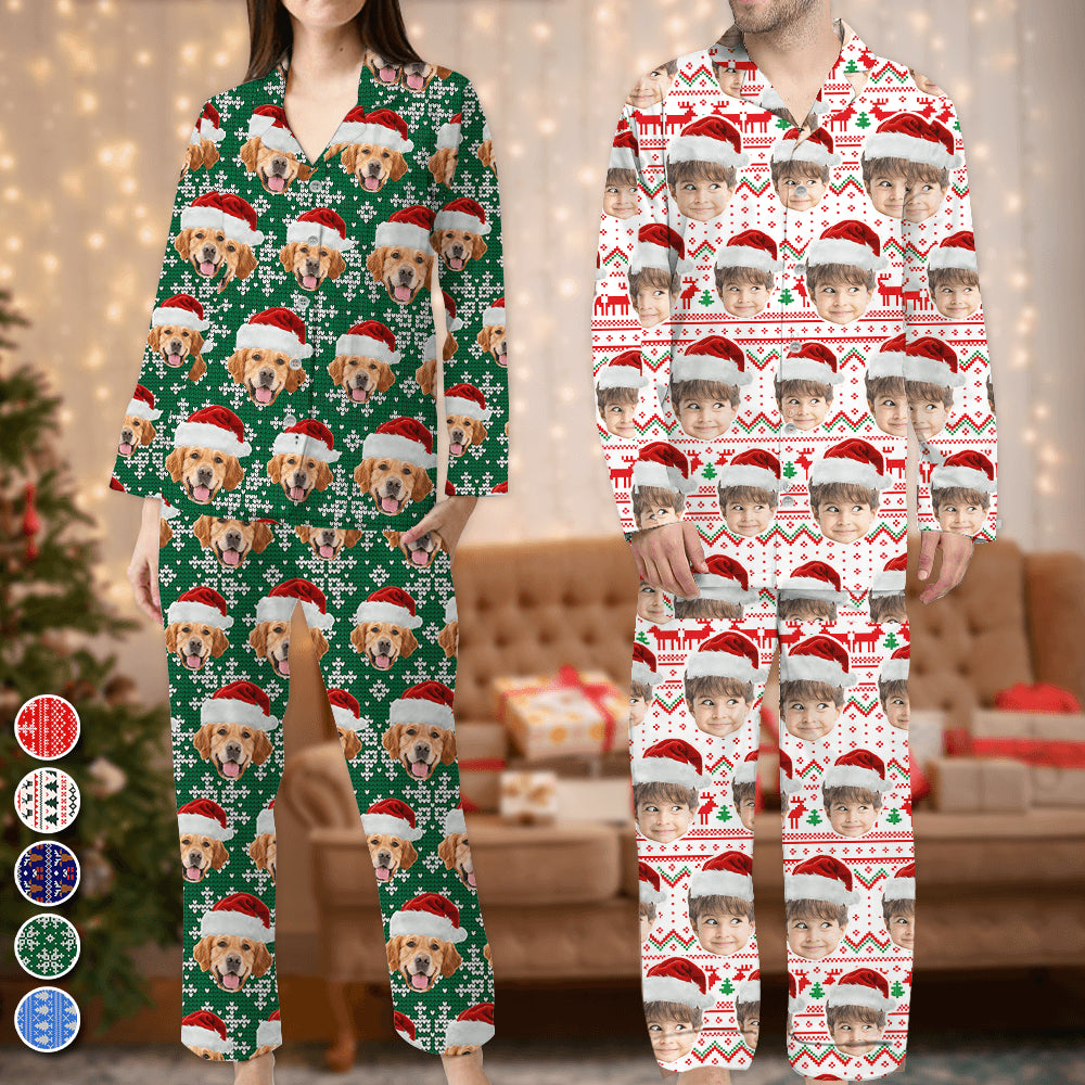 Custom Christmas Cat Pajamas - Personalized Family Pajama Set