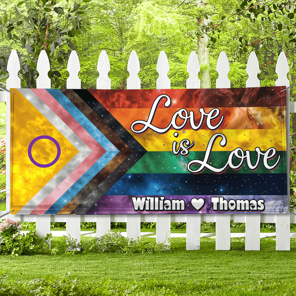LGBTQIA+ Space Galaxy Pride Flag - Unique Gift Banner