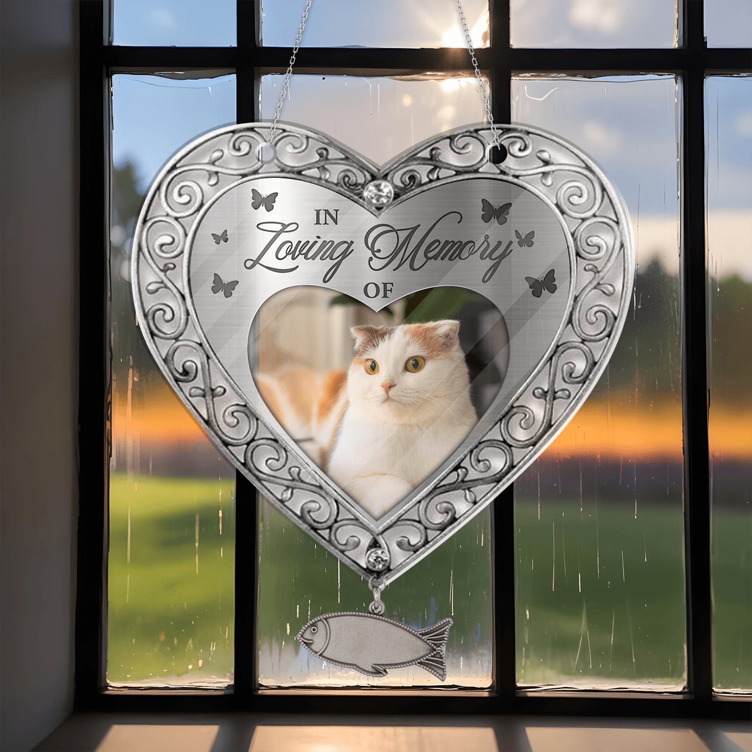 Personalized Cat Memorial Acrylic Sign - Custom Pet Remembrance Sign