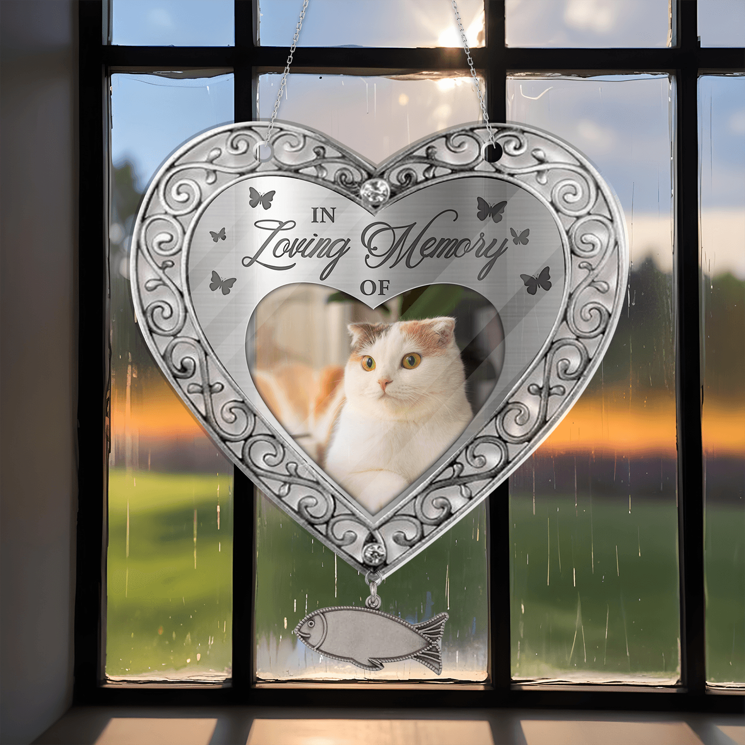 Personalized Cat Memorial Acrylic Sign - Custom Pet Remembrance Sign