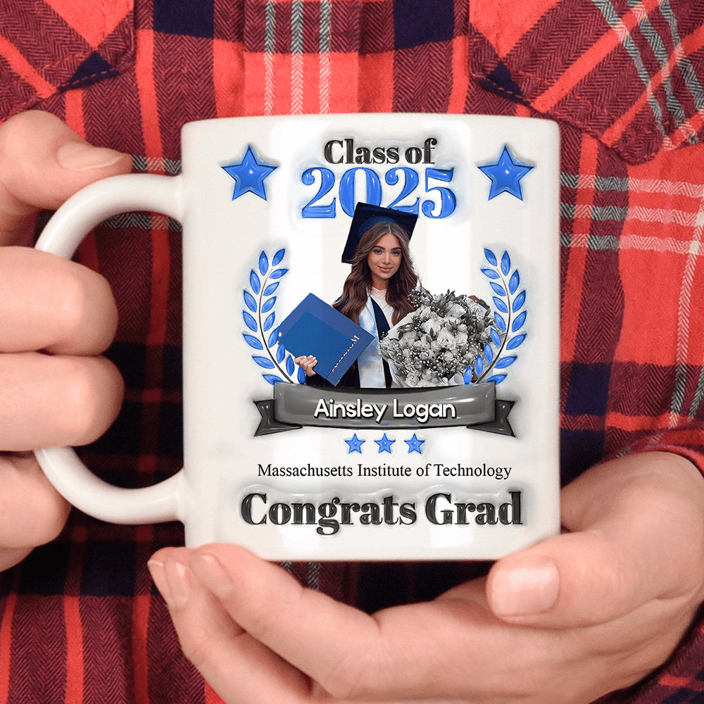 Congrats Class Of 2025 Custom 3D Inflated Effect Custom Mug