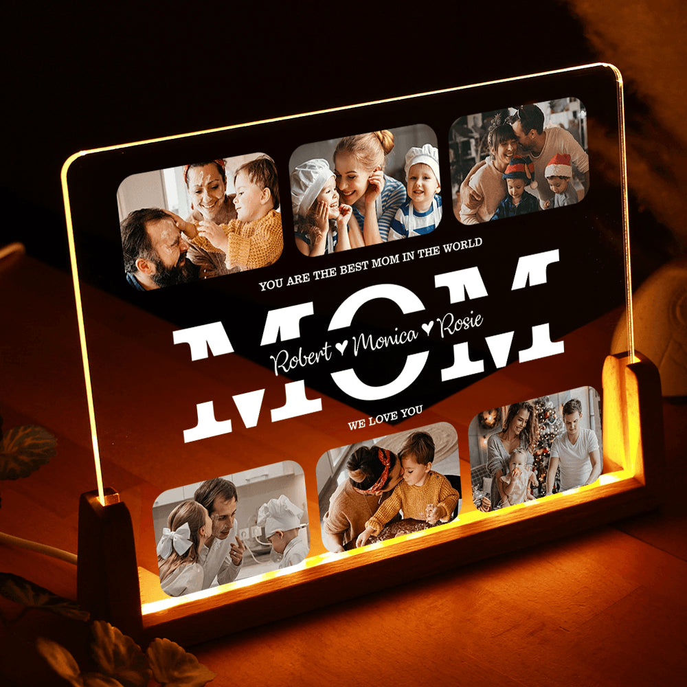 Personalized Photo Night Light - Best Moments Of Your Family Photo Night Light