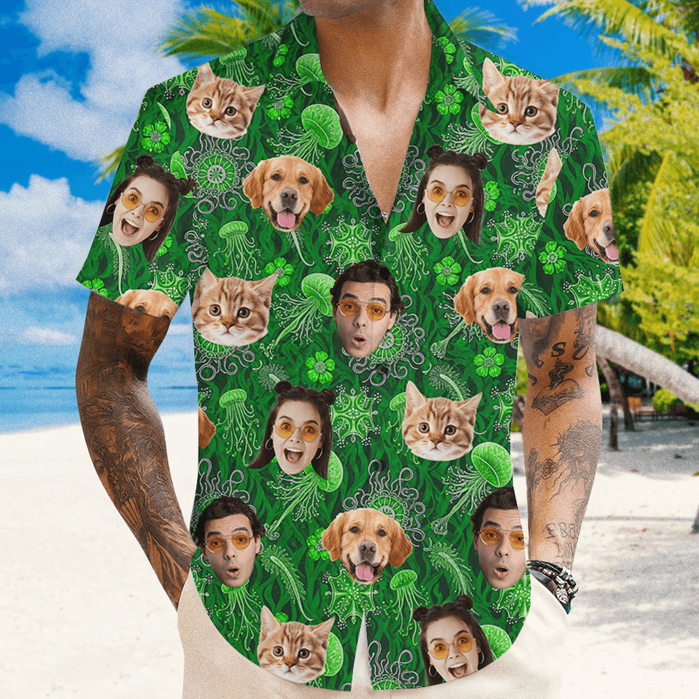 Personalized Luminocean Family Hawaiian Shirt - Custom Photo and Name