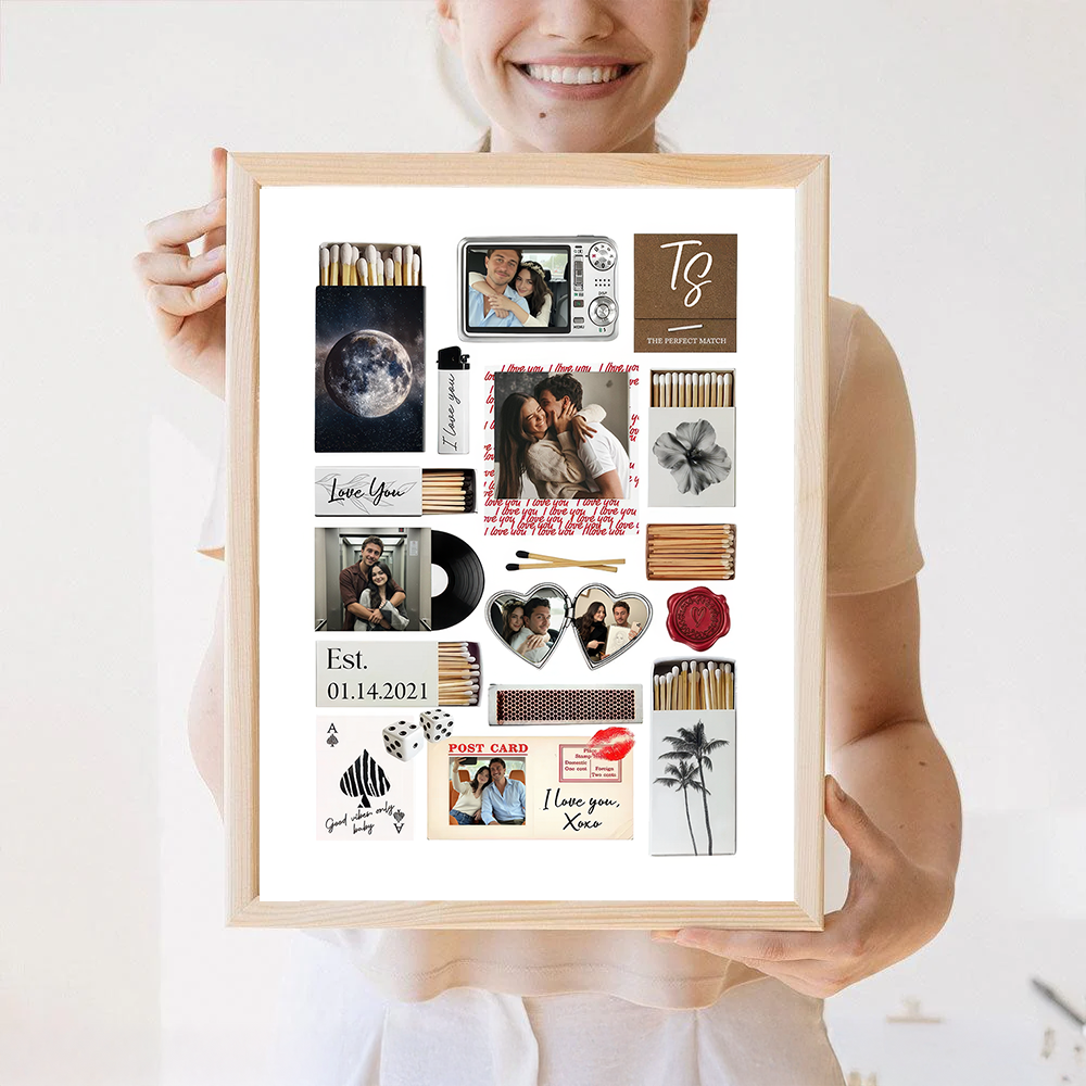 Stories Of Generations Couple - Portrait Art - Personalized Custom Canvas