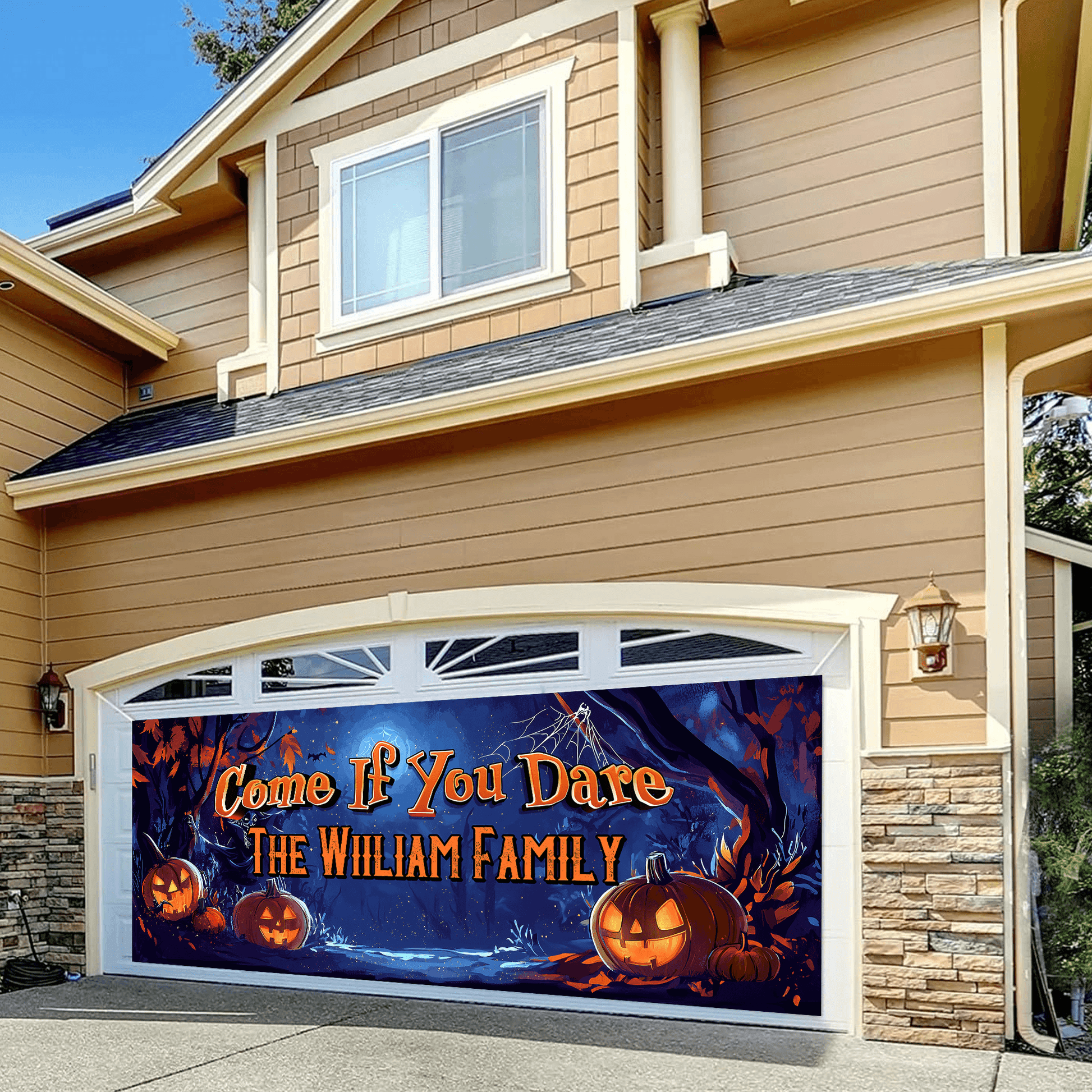 Halloween Garage Door Decor - Spooky Garage Banner Covers