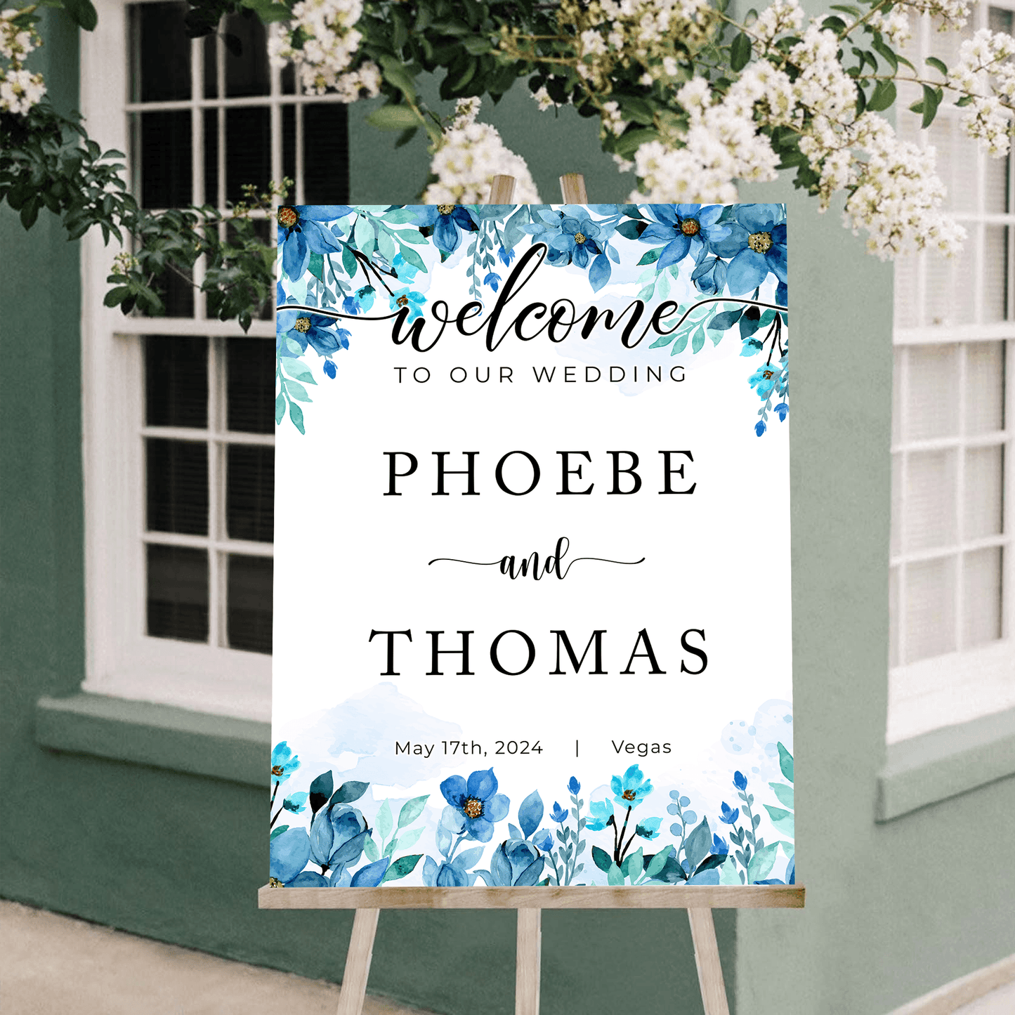Minimalist Wedding Welcome Sign - Modern Wedding Decoration