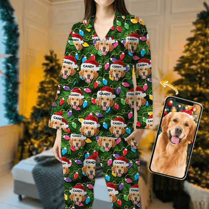 Custom Face Christmas Pajama Set - Personalized Family Photo