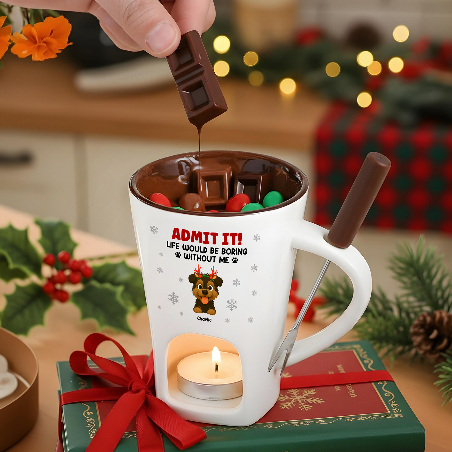 Admit It! Funny Hot Chocolate Fondue Mug – Custom Coffee Mug, Unique Christmas Gift