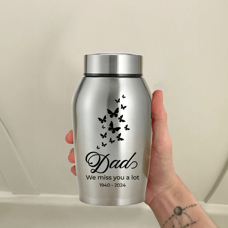 In Loving Memories - Keepsake Urn for Ashes - Stainless Steel