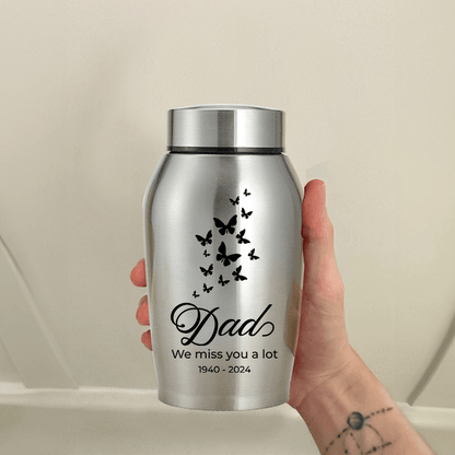 In Loving Memories - Keepsake Urn for Ashes - Stainless Steel