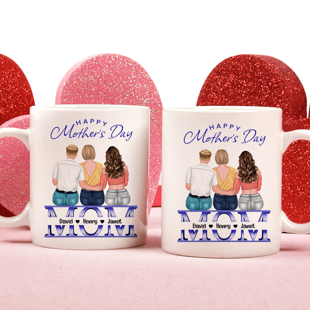 Personalized Happy Mother's Day Mug - Love You Mom Gift For Her