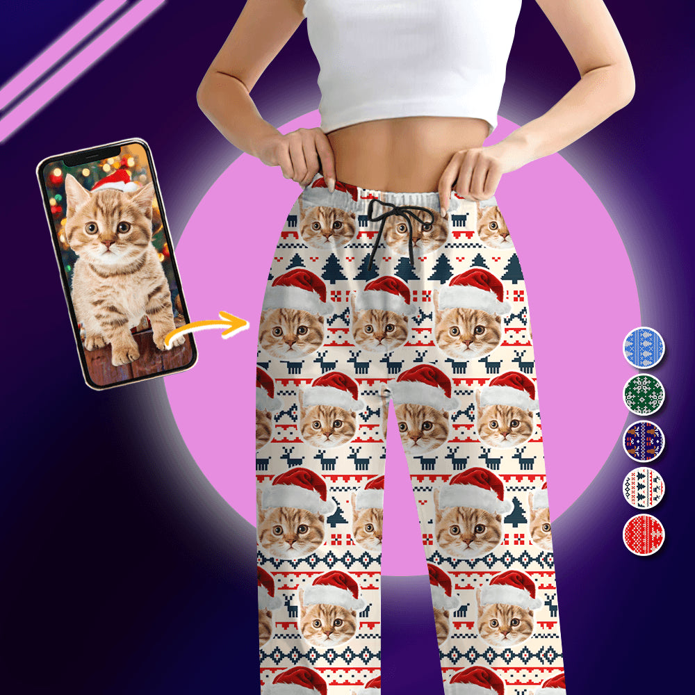 Custom Christmas Cat Pajamas - Personalized Family Pajama Set