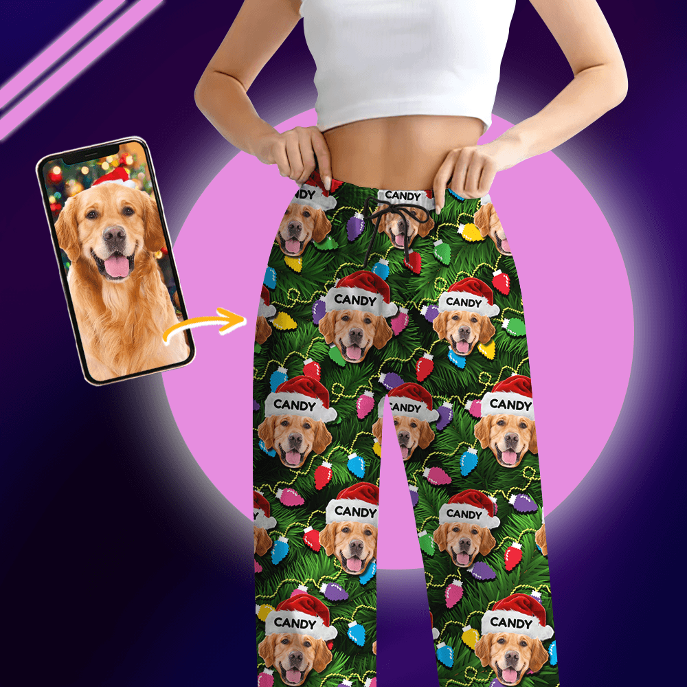 Custom Face Christmas Pajama Set - Personalized Family Photo
