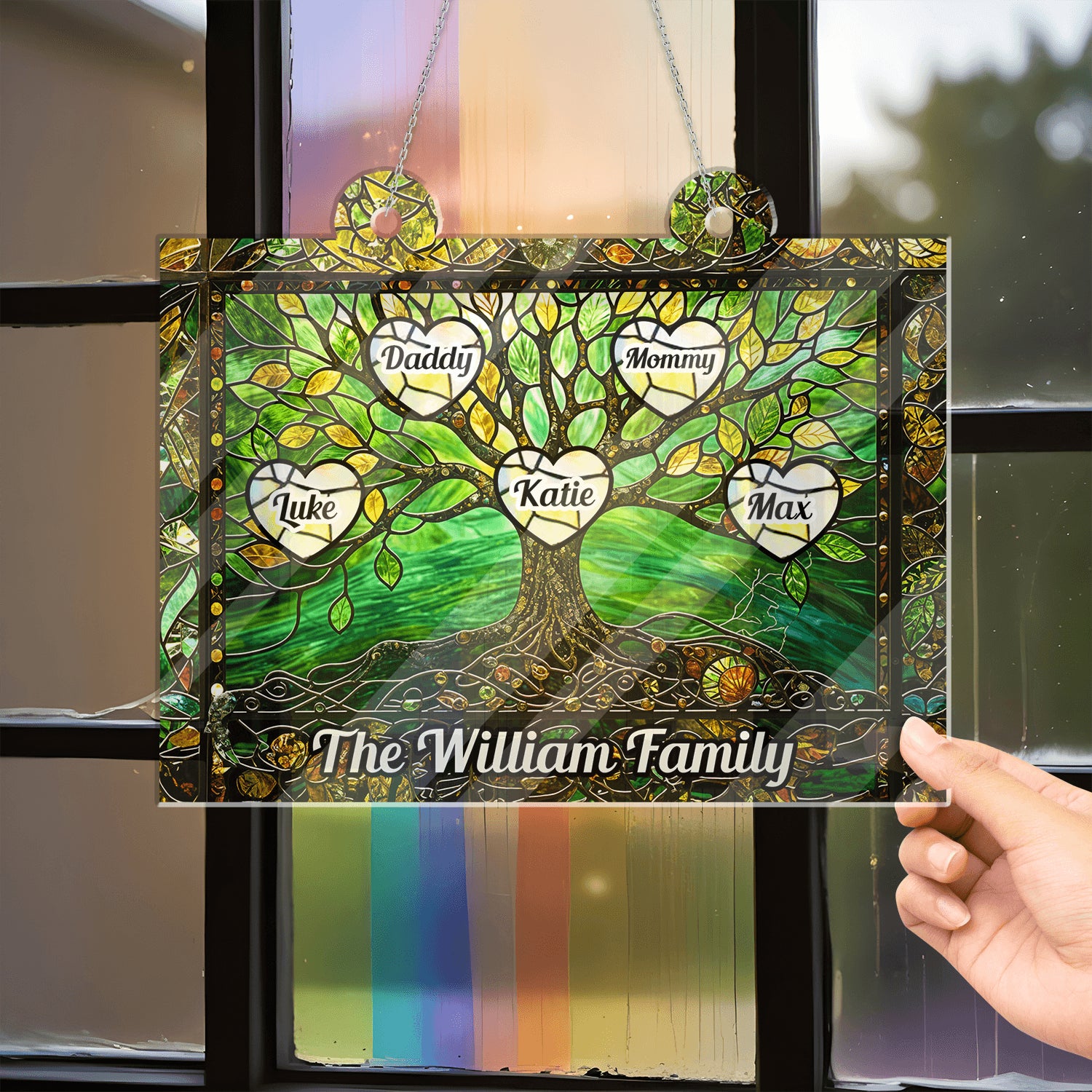 Life Tree Hanging Acrylic - Personalized Window Hanging Gift