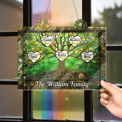 Life Tree Hanging Acrylic - Personalized Window Hanging Gift
