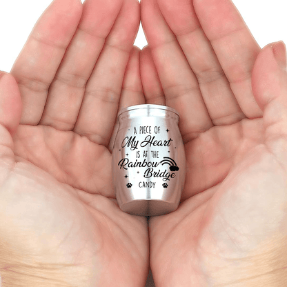 Mini Keepsake Urn for Ashes - A Piece Of My Heart - Memorial Gift