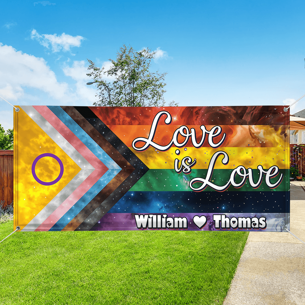 LGBTQIA+ Space Galaxy Pride Flag - Unique Gift Banner