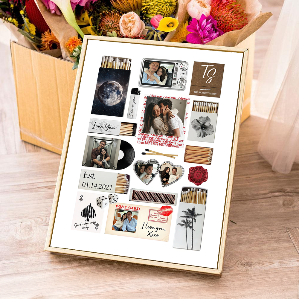 Stories Of Generations Couple - Portrait Art - Personalized Custom Canvas