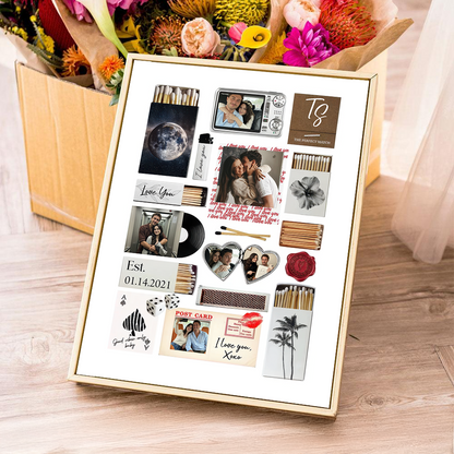 Stories Of Generations Couple - Portrait Art - Personalized Custom Canvas
