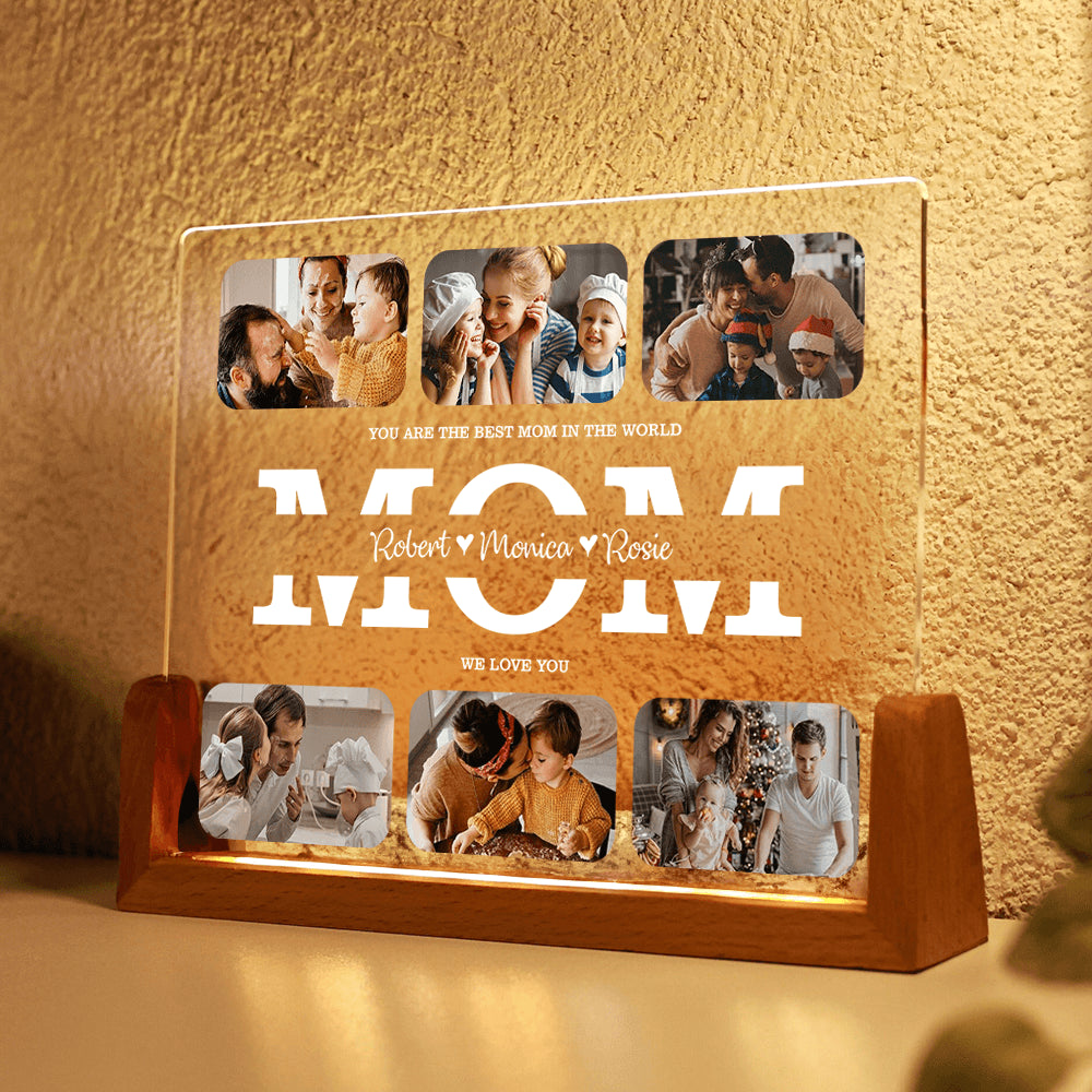 Personalized Photo Night Light - Best Moments Of Your Family Photo Night Light