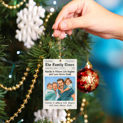 The Family Times - Personalized Custom Acrylic Ornament