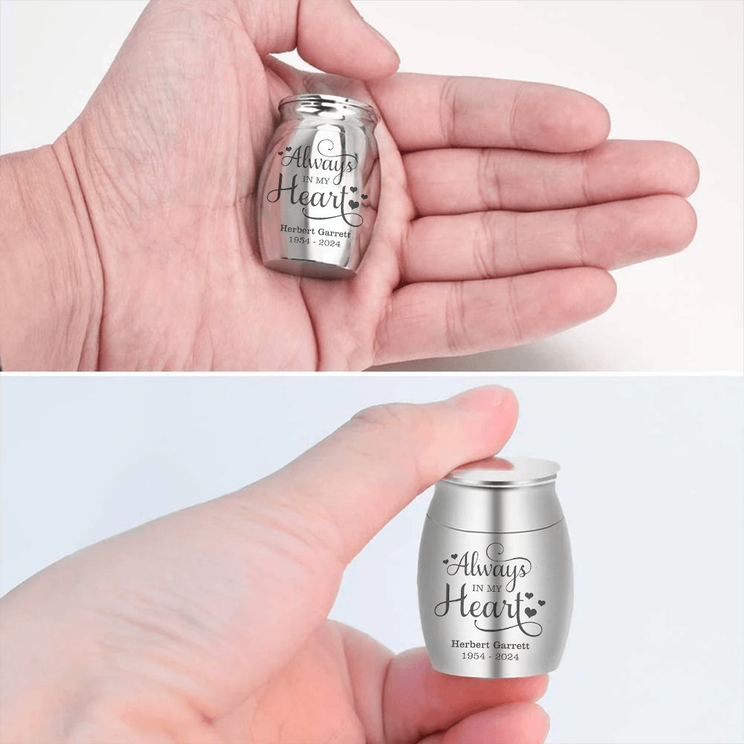 Mini Keepsake Urn - Your Wings Were Ready, My Heart Was Not