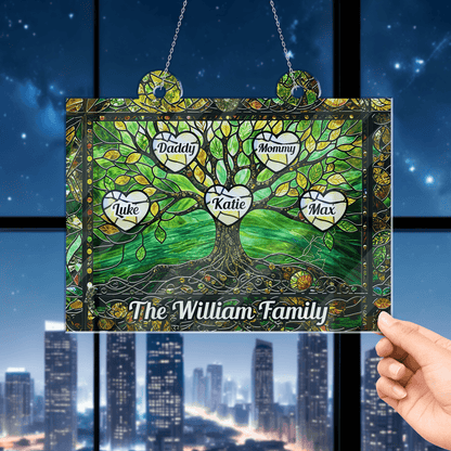 Life Tree Hanging Acrylic - Personalized Window Hanging Gift