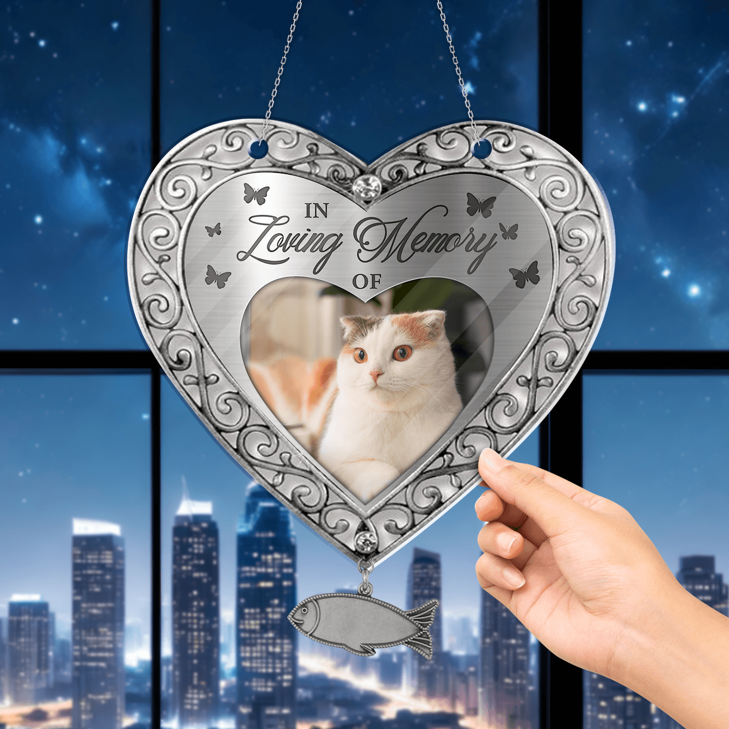 Personalized Cat Memorial Acrylic Sign - Custom Pet Remembrance Sign