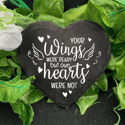 Your Wings Were Ready - Personalized Memorial Garden Stone