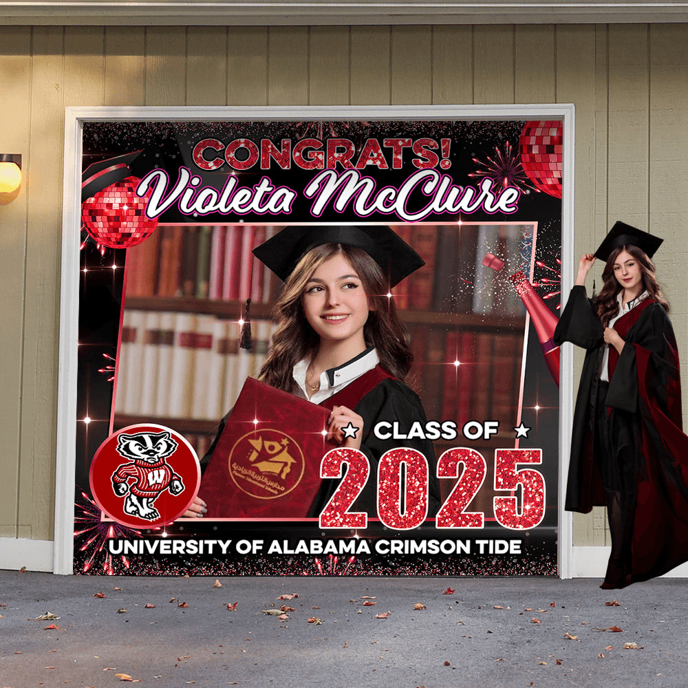 Trending 2025 Congratulations Class Of 2025 - Graduation Garage Door Decorations, Single Garage, Garage Door Banner