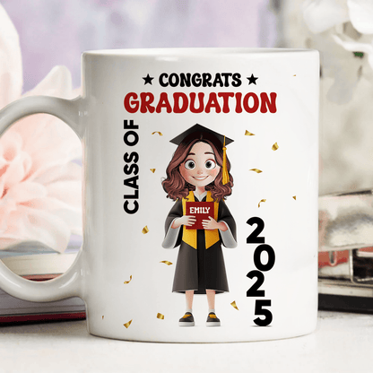 Personalized 2025 Graduation Mug - Congratulations Class Of 2025 Gift