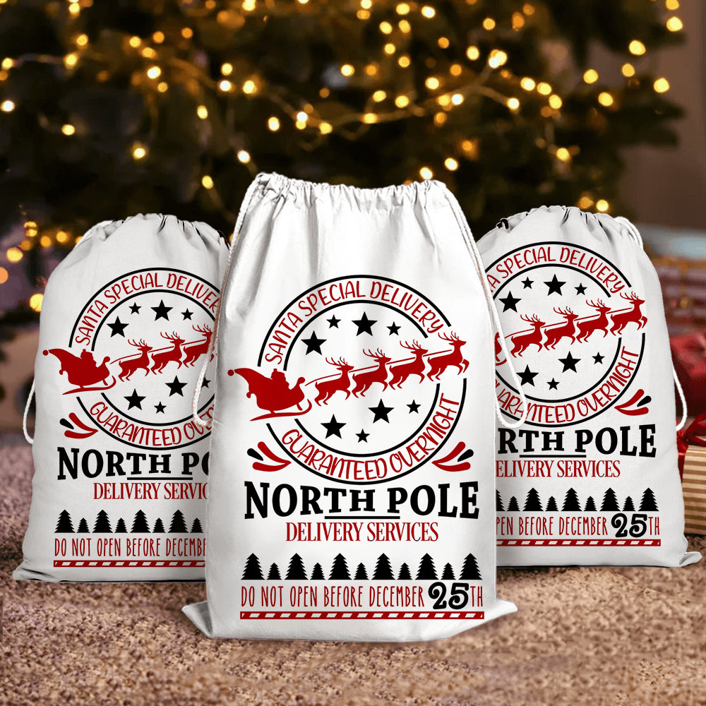 Santa Christmas Present Bag - Christmas Special Delivery Sack
