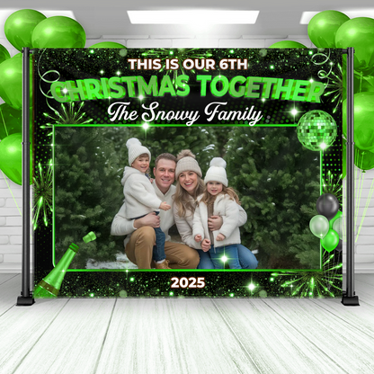 Christmas Party Backdrop -  Personalized Custom Christmas Party Backdrop