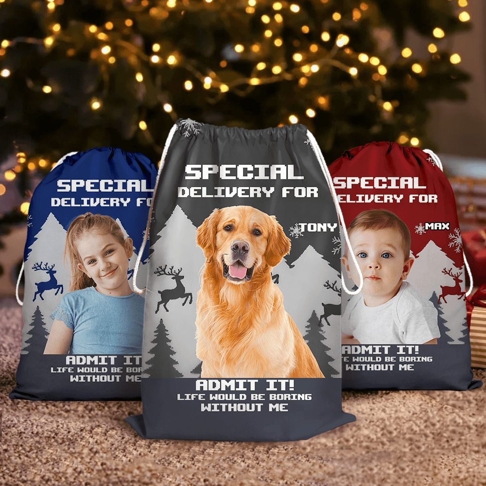 Christmas Boring Without Us Bag - Personalized Christmas Gift Bag